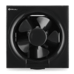 Bajaj Maxima DXi 200mm Domestic Exhaust Fan with Back Shutter – Copper Motor, Black