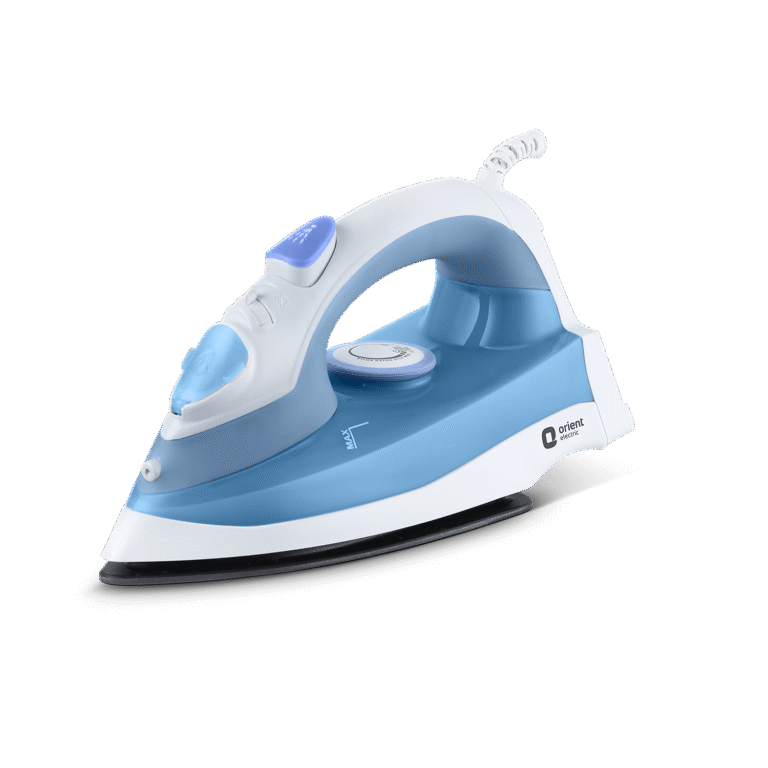 Orient Electric 1300W Steam Iron – Non-Stick Soleplate, Self-Clean, 200ml Tank, Blue
